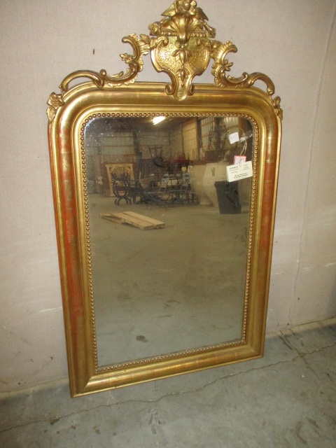 Gold Louis Philippe mirror - Crown and Colony Antiques in Fairhope, AL