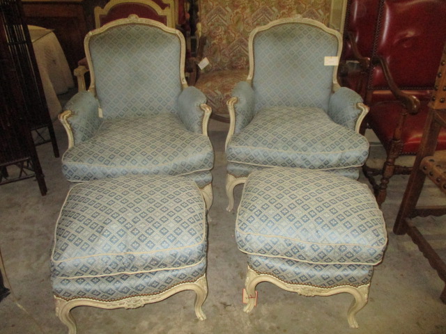 Set of two arm and four side Louis XVI chairs - Crown and Colony Antiques  in Fairhope, AL