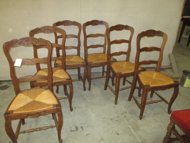 Set of 2 arm and four side turned leg chairs - Crown and Colony Antiques in  Fairhope, AL