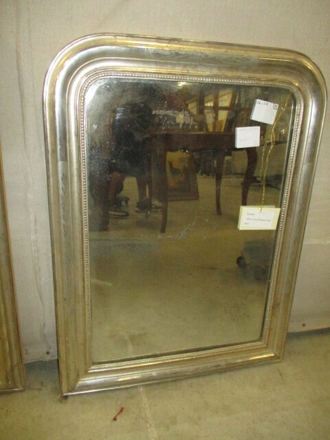 Silver Louis Philippe Mirror - Crown and Colony Antiques in Fairhope, AL